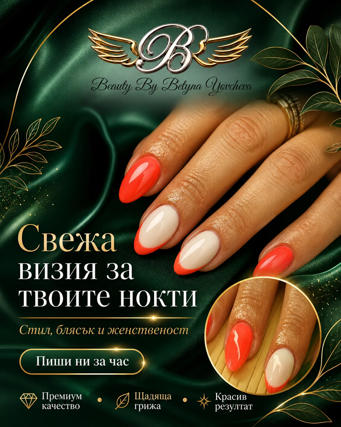Instagram post for Beauty by Betyna nails — a fresh look